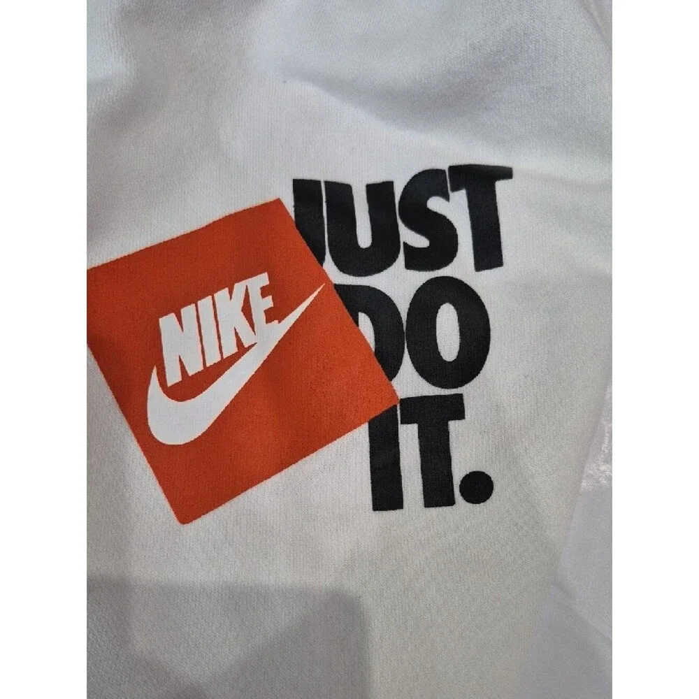 Nike Club Men’s L Pullover Hoodie Just Do It Logos Sporty Athletic Running